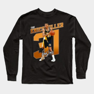 Reggie Miller Choke Sign Basketball Legend Signature Vintage Retro 80s 90s Bootleg Rap Style Long Sleeve T-Shirt